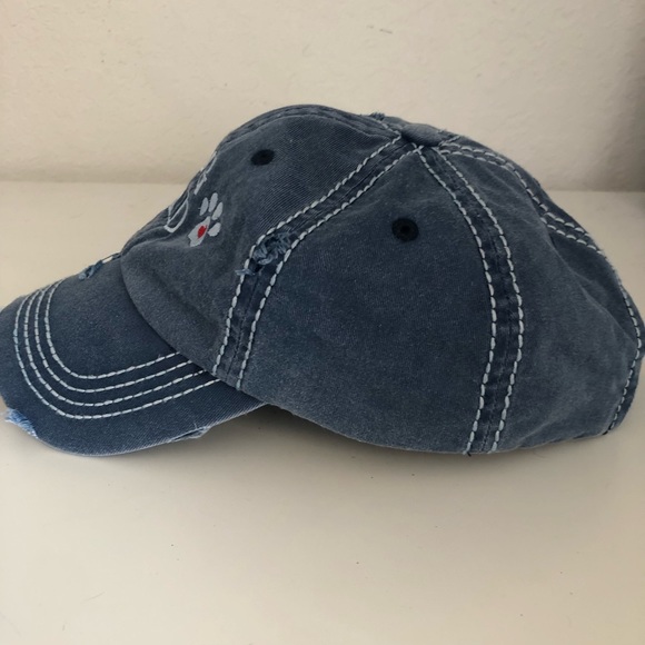 Dog Dad Distressed Ball Cap - Picture 7 of 7